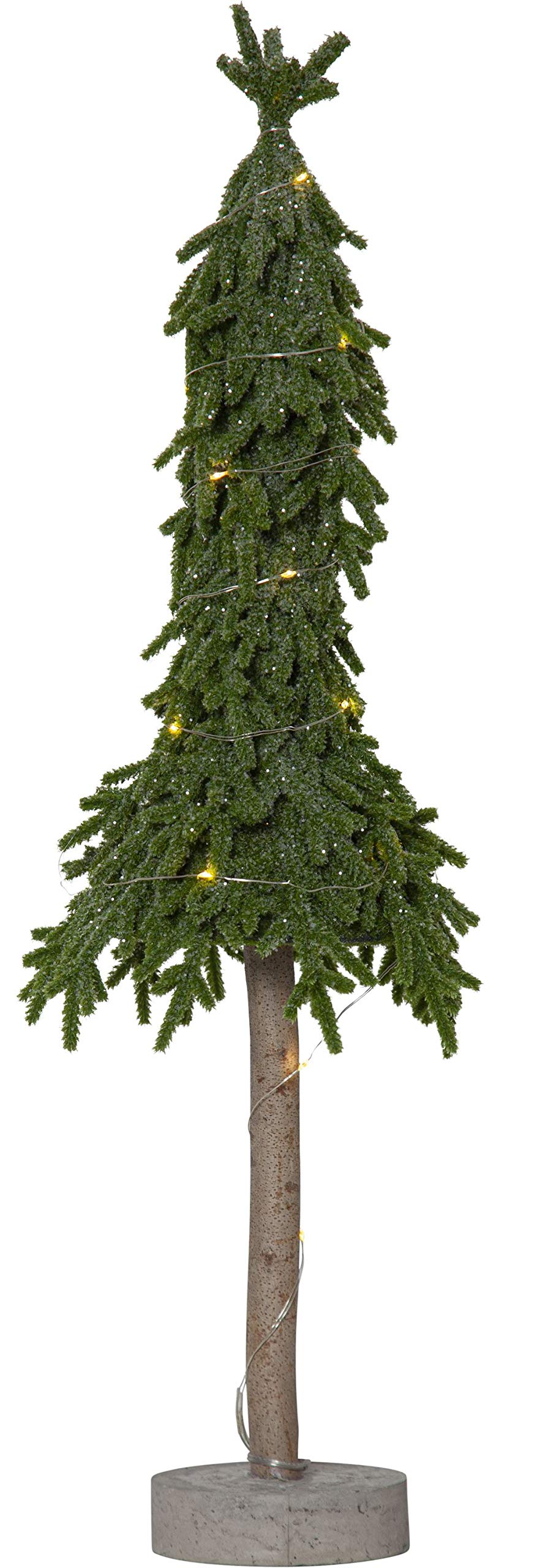 STAR TRADING Tischdeko Tischbaum 15 warmweiße LEDs, ca. 65 cm