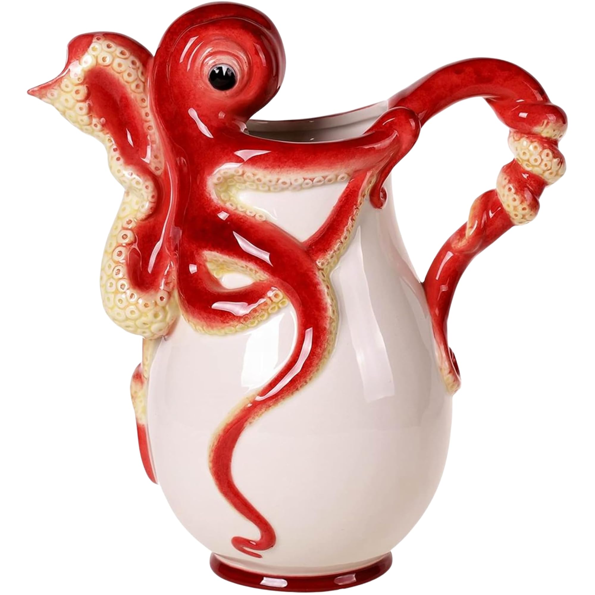 Amazon.com: Blue Sky Clayworks 15559 Red Octopus Pitcher, 11-inch