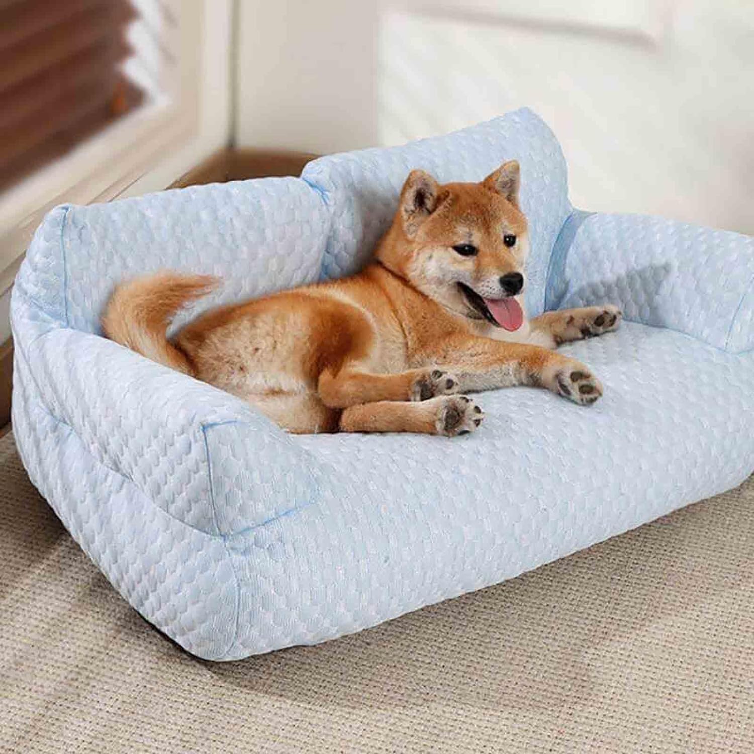 Ice Silk - Cama refrescante para mascotas, transpirable, lavable, sofá cama para perro, cama de enfriamiento para perros, cama de verano fresca de seda helada, camas transpirables y lavables para