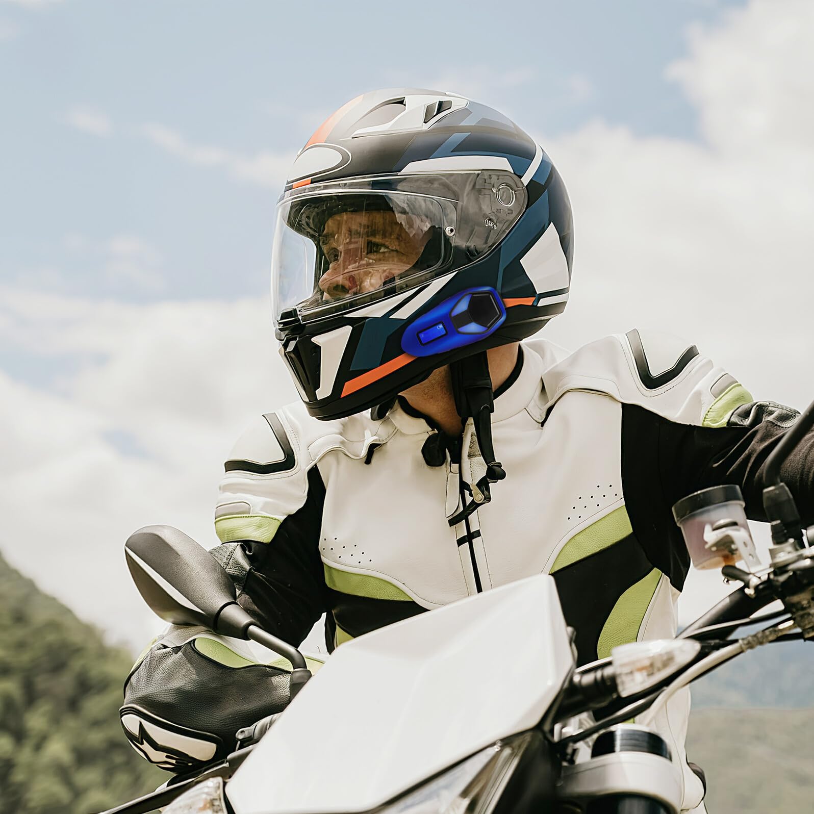 Auricolare Wireless K13 per Casco Moto, Versione 6.0 Ip65