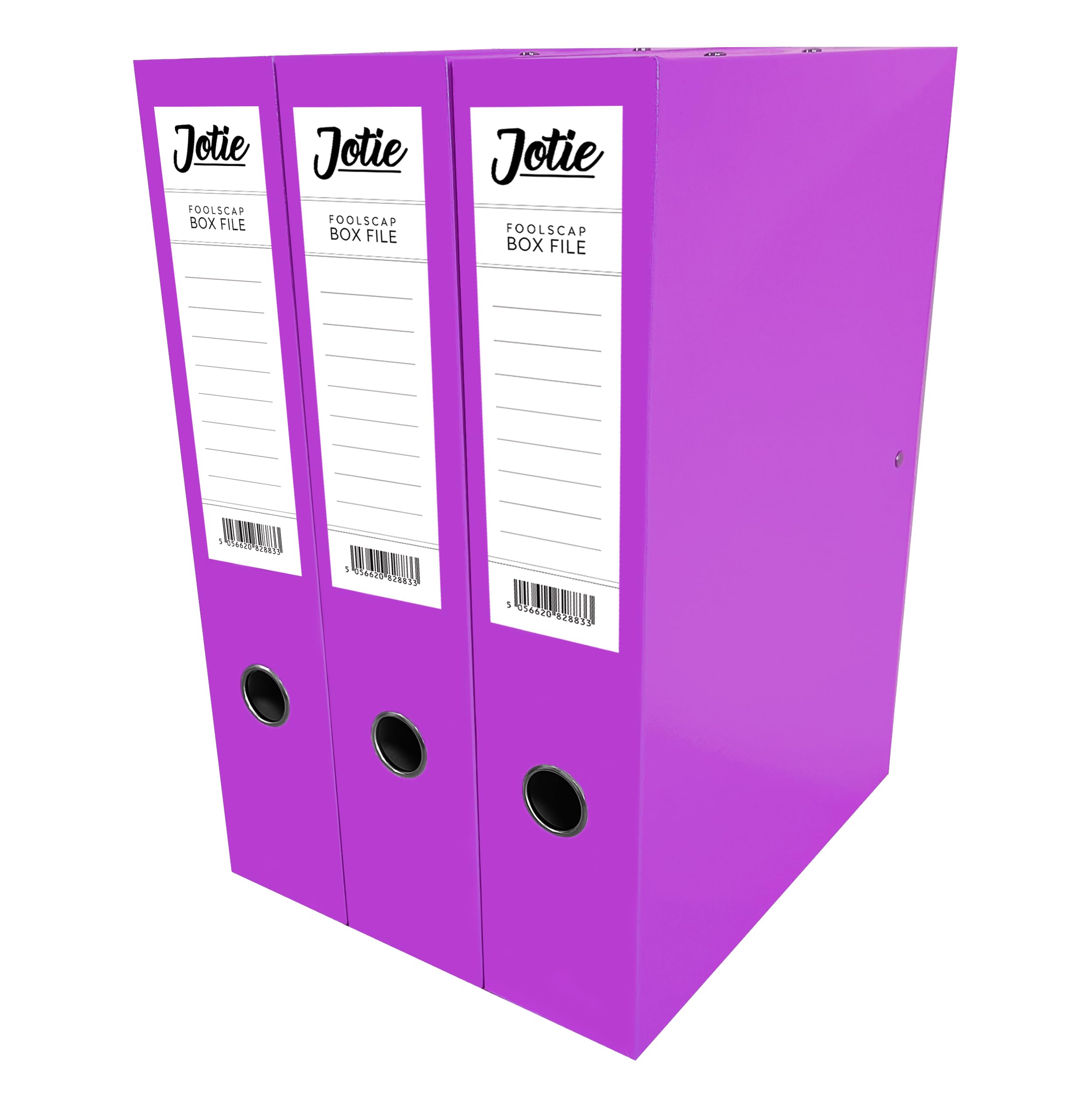 Box File with Lock Spring Ring Pull & Catch Glossy Finish 75mm Spine Ideal Document Organiser for Office School Paperwork Storage Foolscap Box Files