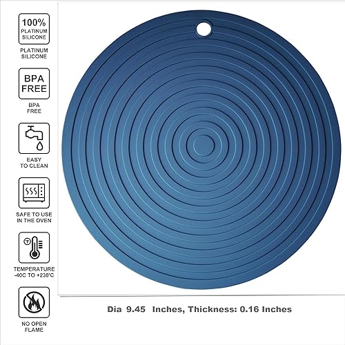 Miniatura 9 de Smithcraft Salvamanteles de silicona para platos calientes, ollas y sartenes, alfombrillas de salvamanteles para cocina, encimera de alfombrilla