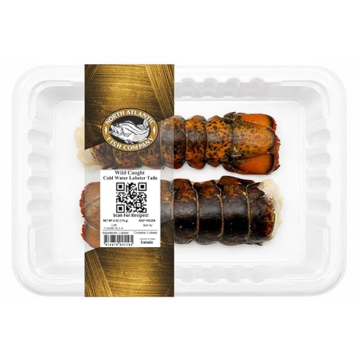 Frozen, Wild Caught, Cold Water Lobster Tails (Twin-Pack, 3oz each)