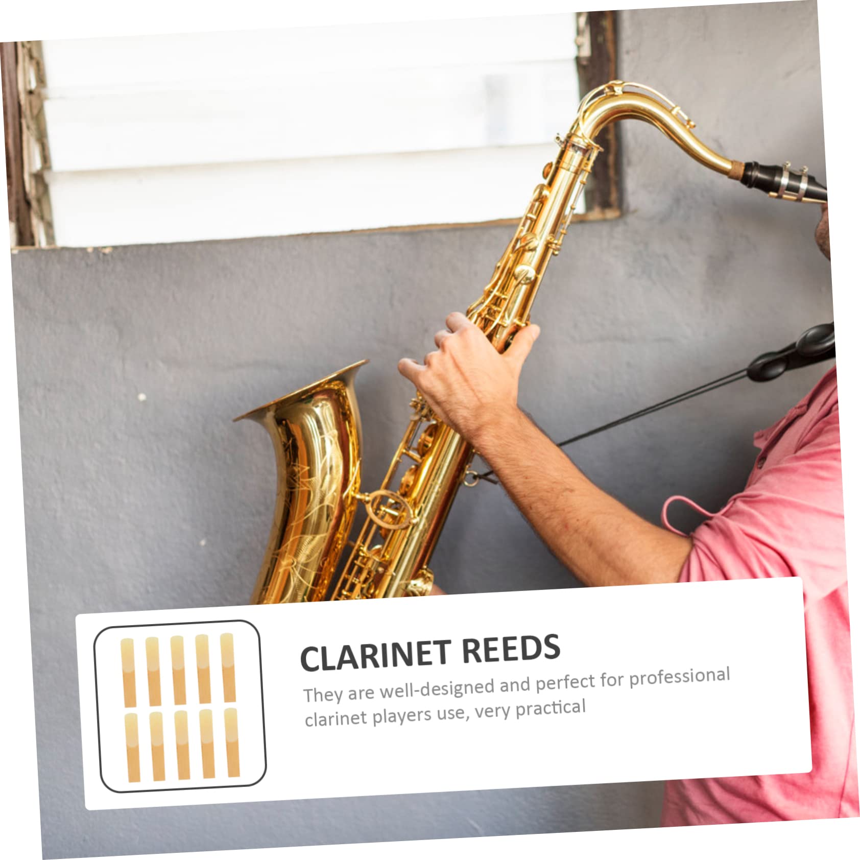 ibasenice 50piezas Para De Accesorios Para Instrumentos Reemplazo De Reeds Para y Saxofón Instalación y Portabilidad