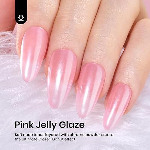 Miniatura 35 de Beetles Nude - Esmalte de uñas en gel natural de 15ml/0.5 onzas líquidas, color neutro, color crema, translúcido, lámpara LED UV para uñas, 15ml/0.5