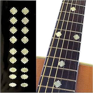 Traditional Snowflake (Aged White Pearl) Guitar Bass Ukulele Inlay Sticker