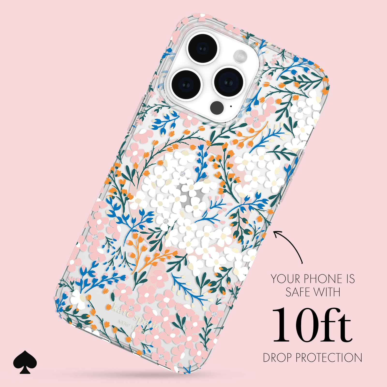 Amazon.com: Kate Spade New York iPhone 15 Pro Max Case, Compatible