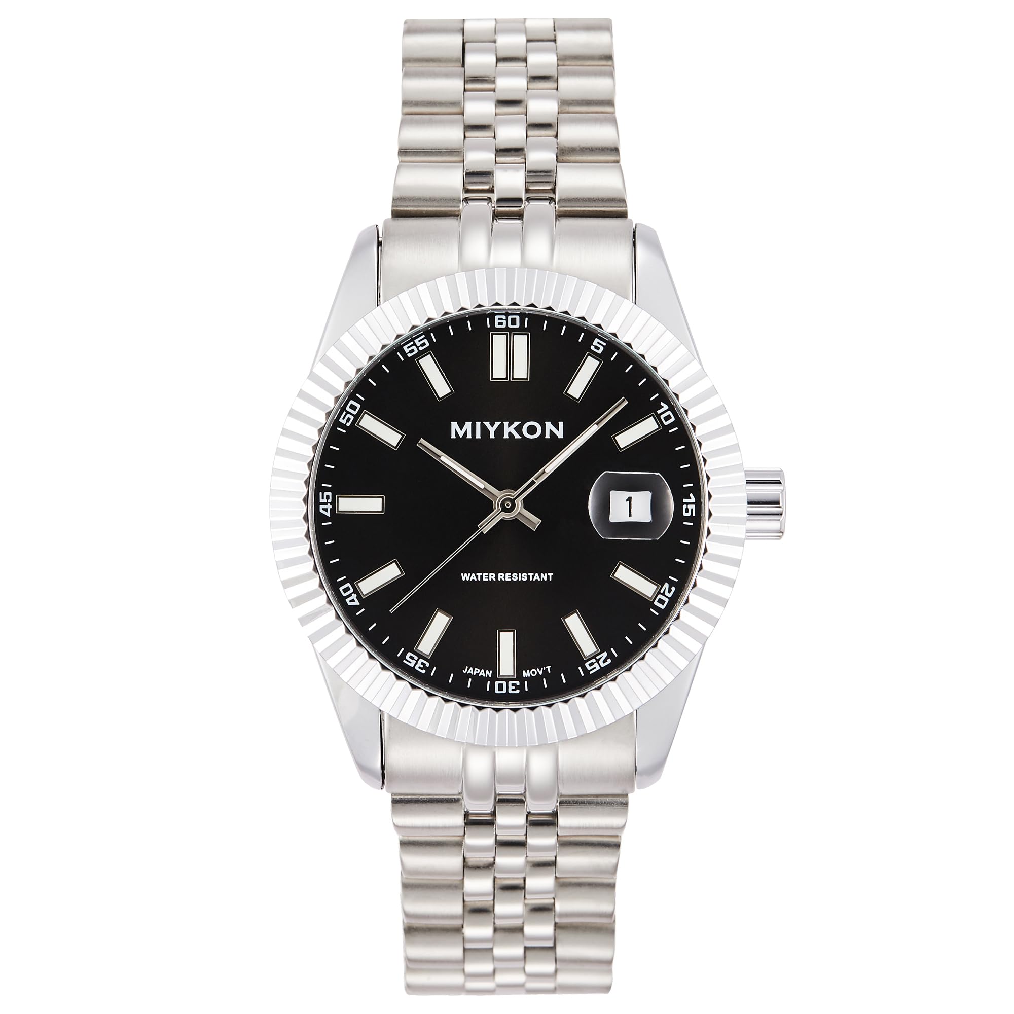 Miykon Reloj de vestir minimalista para hombre, fecha rápida, Jubilee de