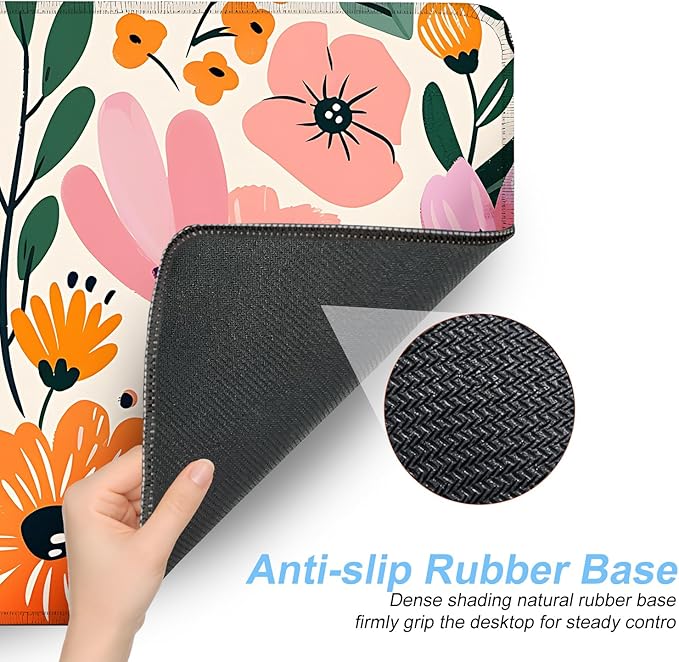 Alfombrilla XXL Floral 80x30 cm Antideslizante THISFIND miniatura 4