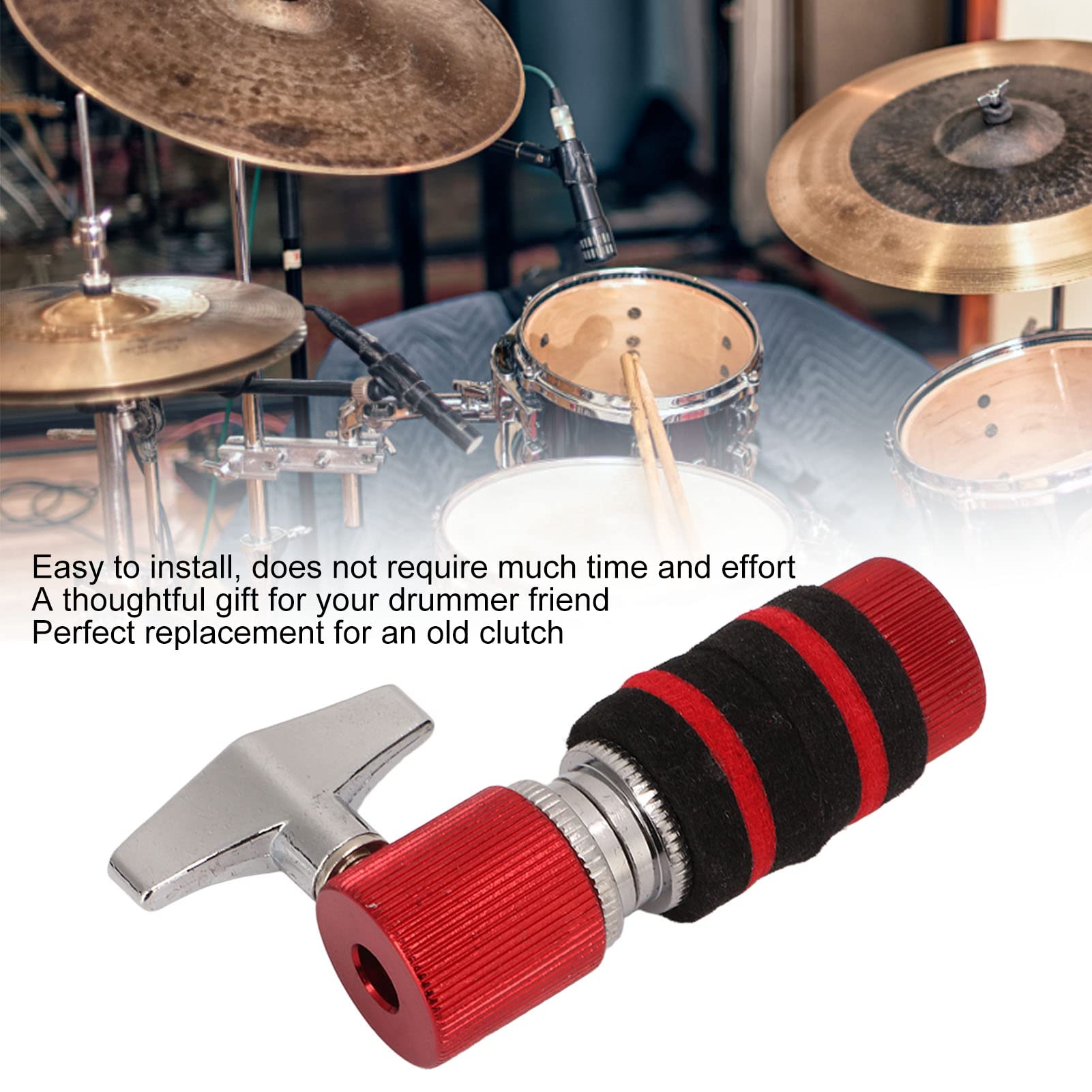 QANYEGN Jazz Drum Clutches, Hi Hat Clutches, Metal Hi Hat Cymbal Clutches for Jazz Drums (Metal 3)