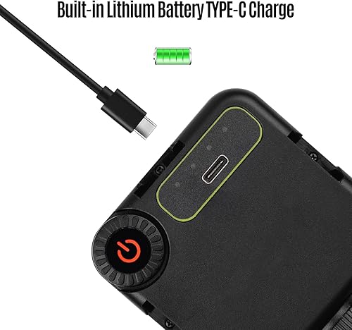 Miniatura 9 de IR49S Mini IR luz de visión nocturna infrarroja luz de fotografía para videocámara videocámara batería recargable incorporada con 3 soportes de