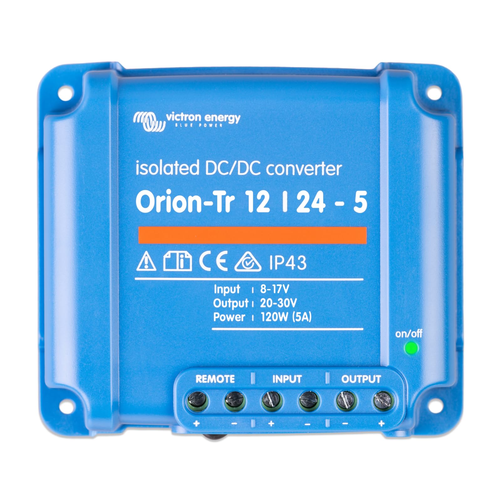 Victron Energy Orion TR IP43 12/24 V 5 A 120 W Convertisseur CC-CC, Isolé