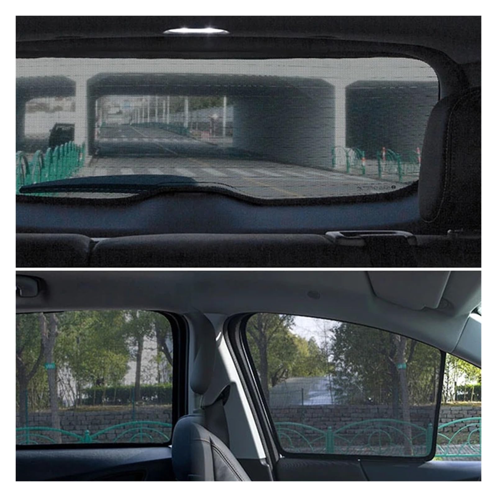 Parasol Ventanilla Coche Parasol Magnético para Peugeot 2008 2013-2019 Parasol para Parabrisas Delantero Cortina De Verano Accesorios para Coche Parasoles(Back Windshield)