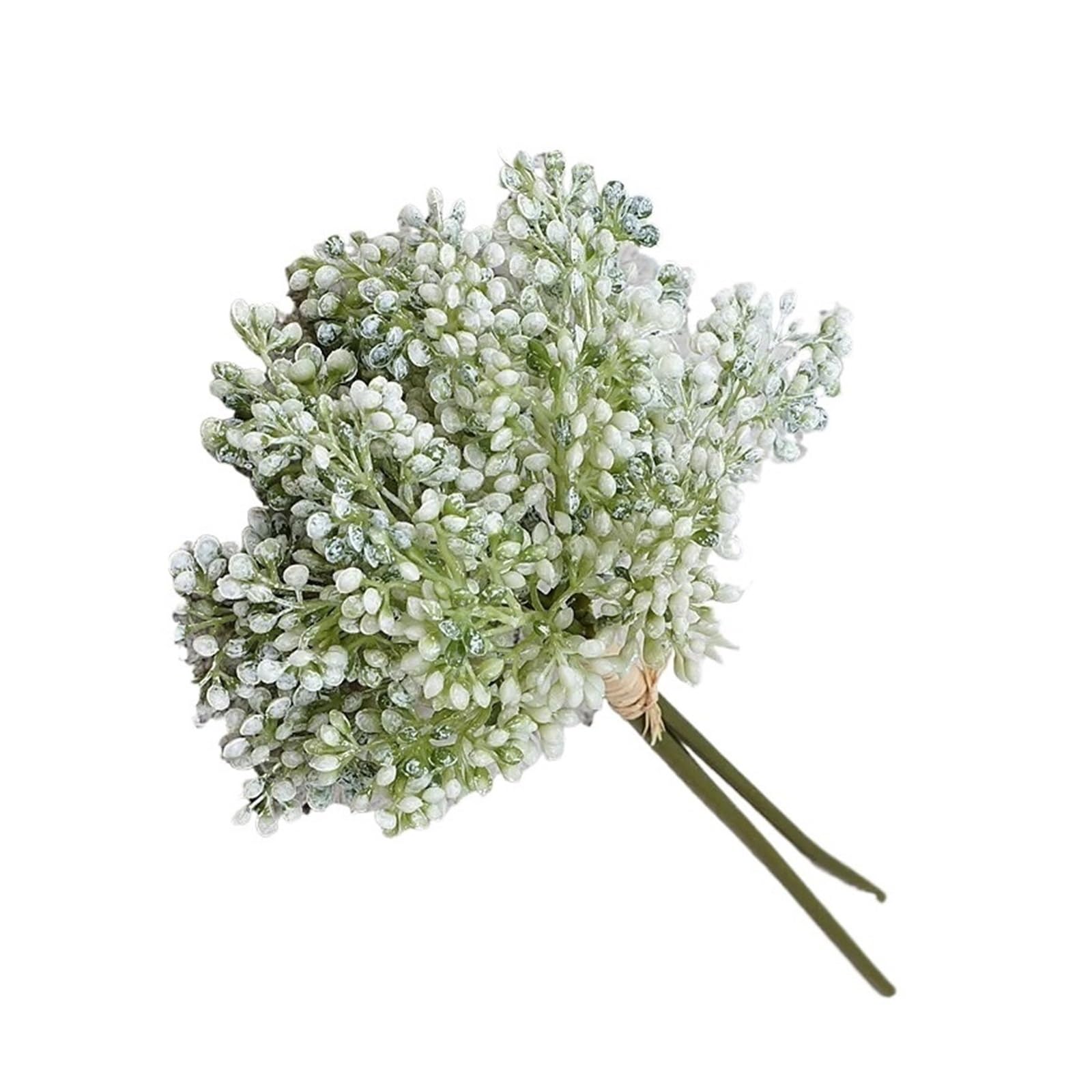 Casetlong 3pcs Artificial Flower Plastic Wedding Bouquet Home Decoration Arrangement Photography Props(White)