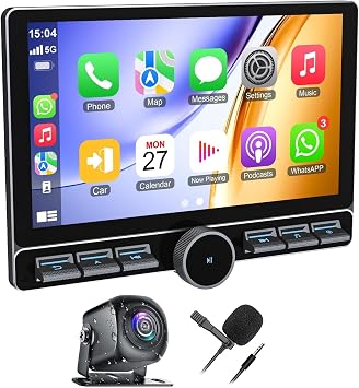 8 Core+128GB Car Radio Stereo for Dodge Ram 1500 2500 3500 2009-2012&Jeep Wrangler JK 2007-2018,Androd 15 HeadUnit Support Wireless Carplay/Android Auto/Bluetooth/WiFi/GPS/Backup Camera/FM/SWC