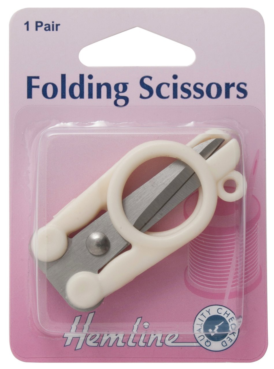 Hemline Folding Scissors - Plastic Handles