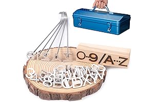 1" Wood Burning Number/Alphabet Branding Irons Kit