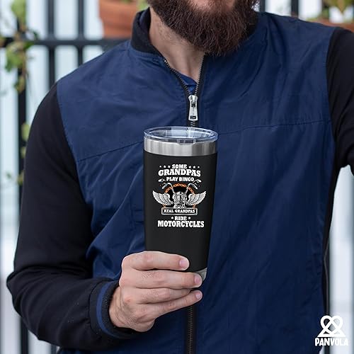 Miniatura 6 de Some Grandpas Play Bingo Real Grandpas Ride - Vaso aislado al vacío con aislamiento al vacío, para el día del padre, de parte del nieto, de acero