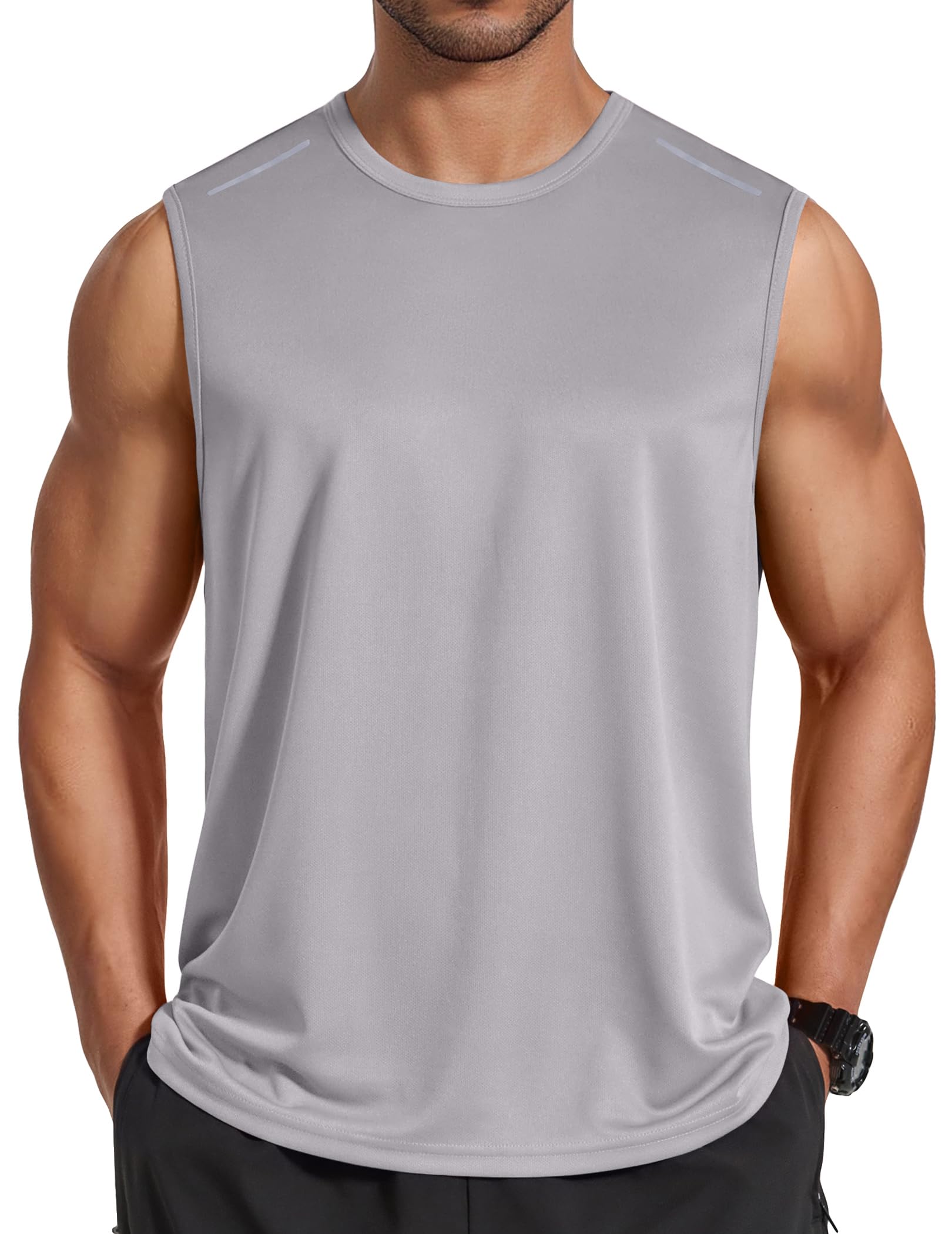 COOFANDY Mens Sleeveless Shirt Quick Dry Workout Tank Top Gym Muscle T Shirts Sport Athletic Tanks Moisture Wicking