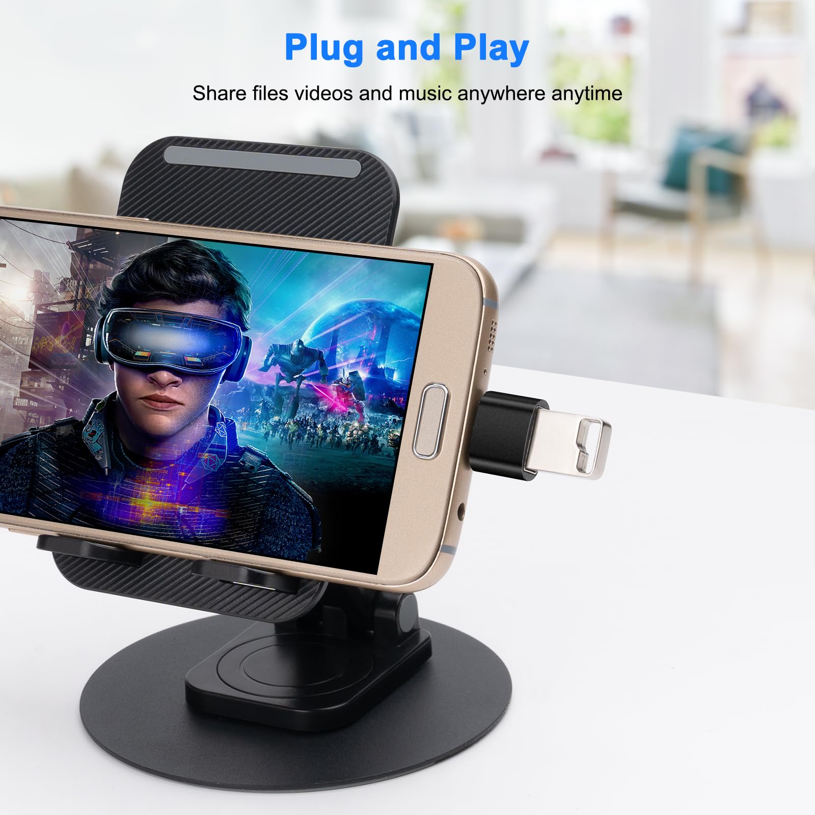Micro USB a USB OTG Adattatore 2 Pack, Micro USB adattatore per smartphone Android, chiavetta di memoria USB, dischi rigidi portatili e altro ancora