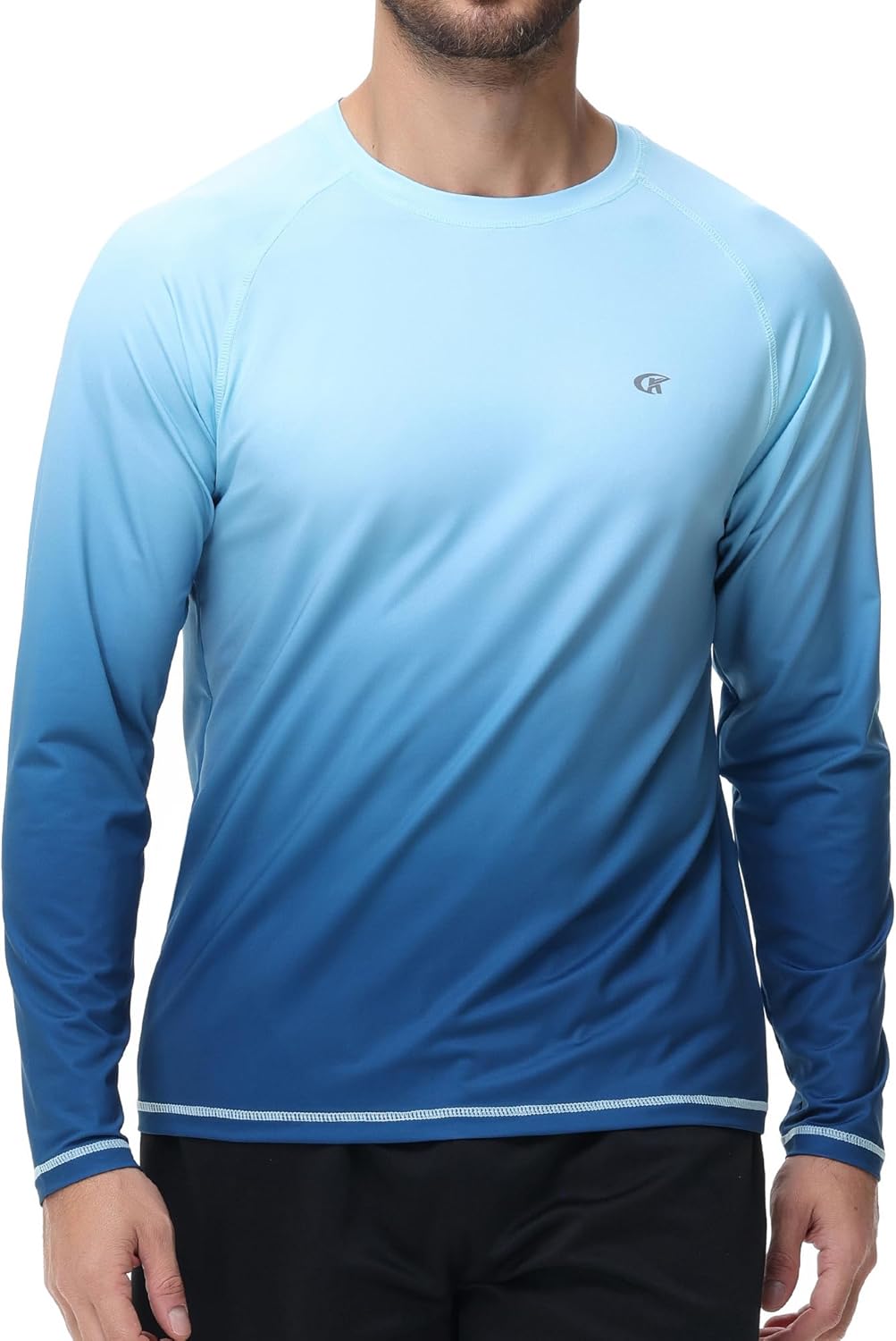 Satankud Men's UPF 50+ Rash Guard Swim Shirts Short/Long Sleeve Sun Protection Summer Beach Hawaiian T-Shirt - Image 2