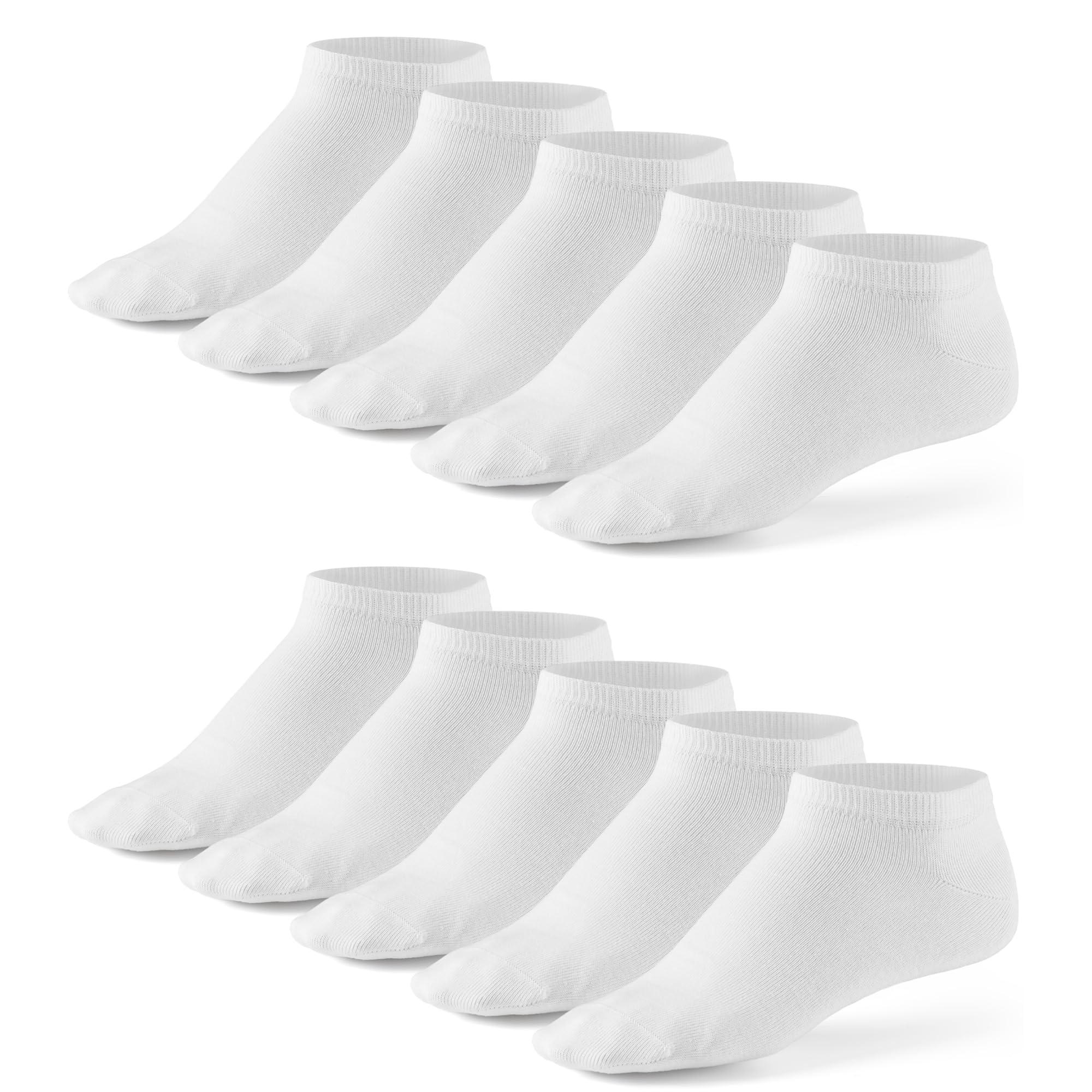Mat and Vic's Mens Liner Ankle Socks (5 or 10 Pair Pack) Cotton Classic Comfortable Breathable
