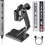 AM ARROWMAX Mini Electric Drill Pen, 13 in 1 with Aluminium case, Rechargeable, 900 RPM, Needle Vise Hand Drill Kit, 10 HSS Bits, DIY, Wood, Jewelry Making (SDS MINI)
