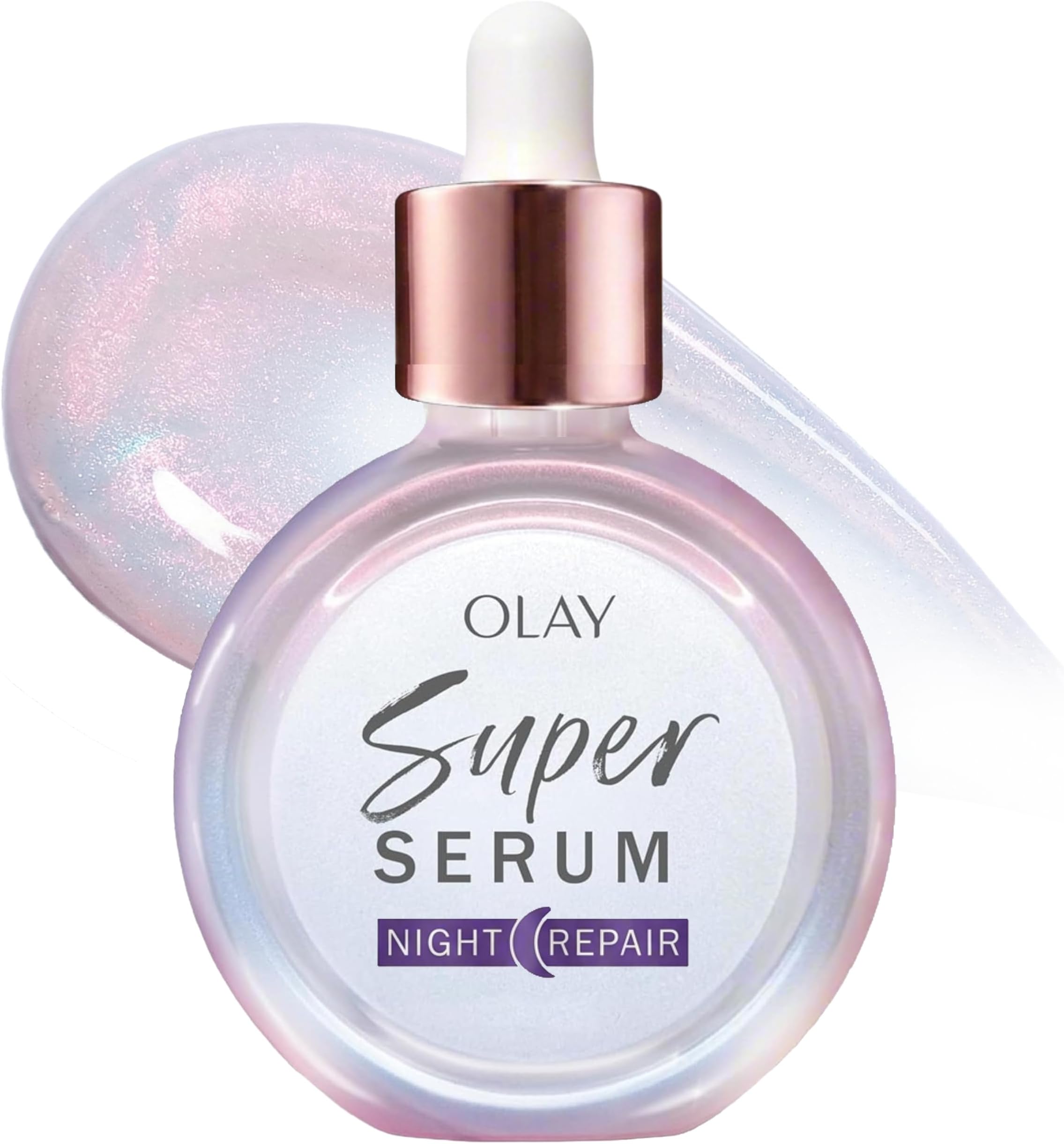 Super Serum Night Repair, Fragrance-Free - Niacinamide, Peptide, Salicylic & Lactic Acid, Glycerin โ- 5-in-1 Skin Care Benefits - Hydrating, Evens Tone, Reduces Dark Spots, Anti-Aging, 1.0 Oz