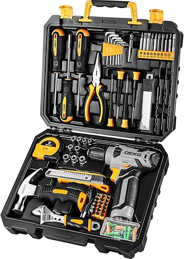 DEKOPRO Tool Set：Tool Kit with 8V Cordless Drill,Tool&hellip;