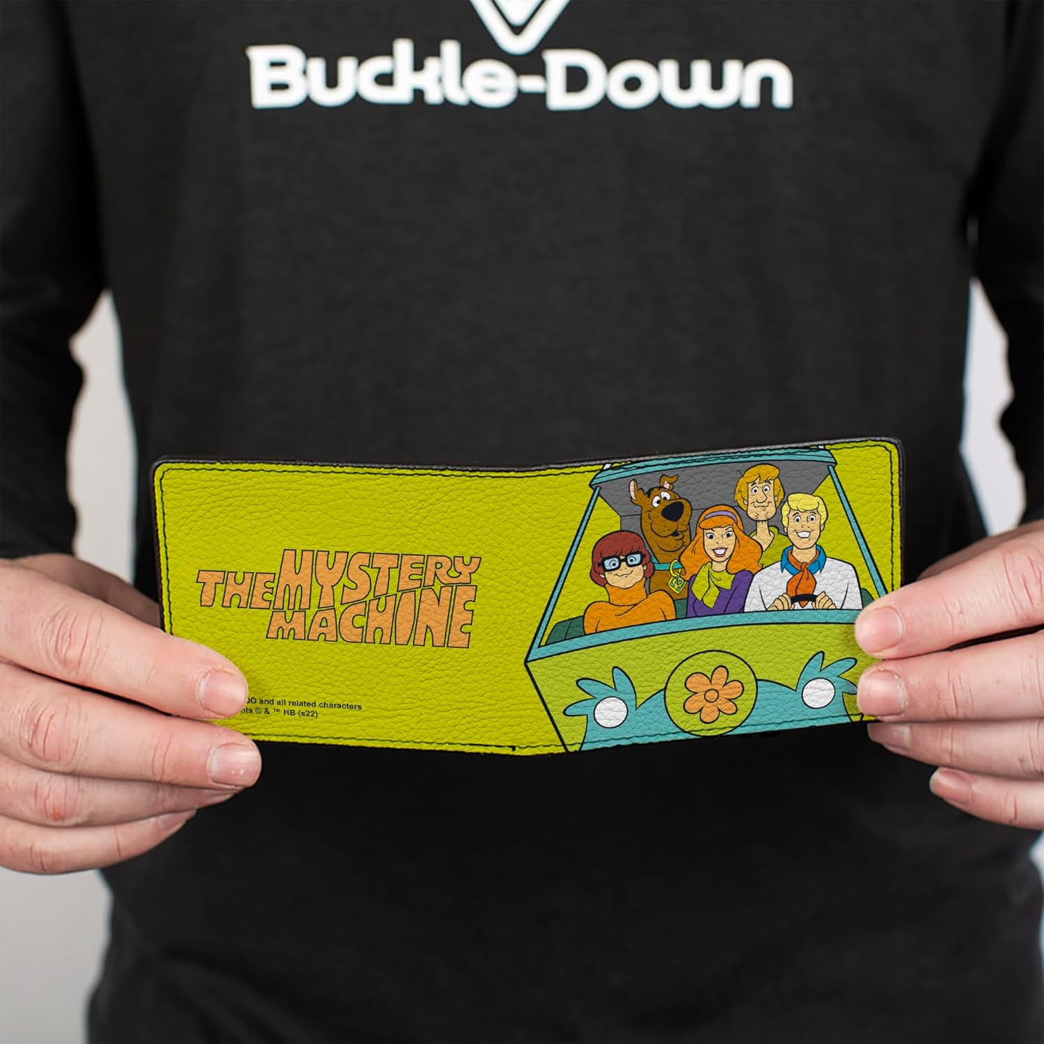 Buckle-Down Scooby Doo Wallet, Bifold, Scooby Doo Group Driving Mystery Machine Front Pose and Text, Vegan Leather - Image 4