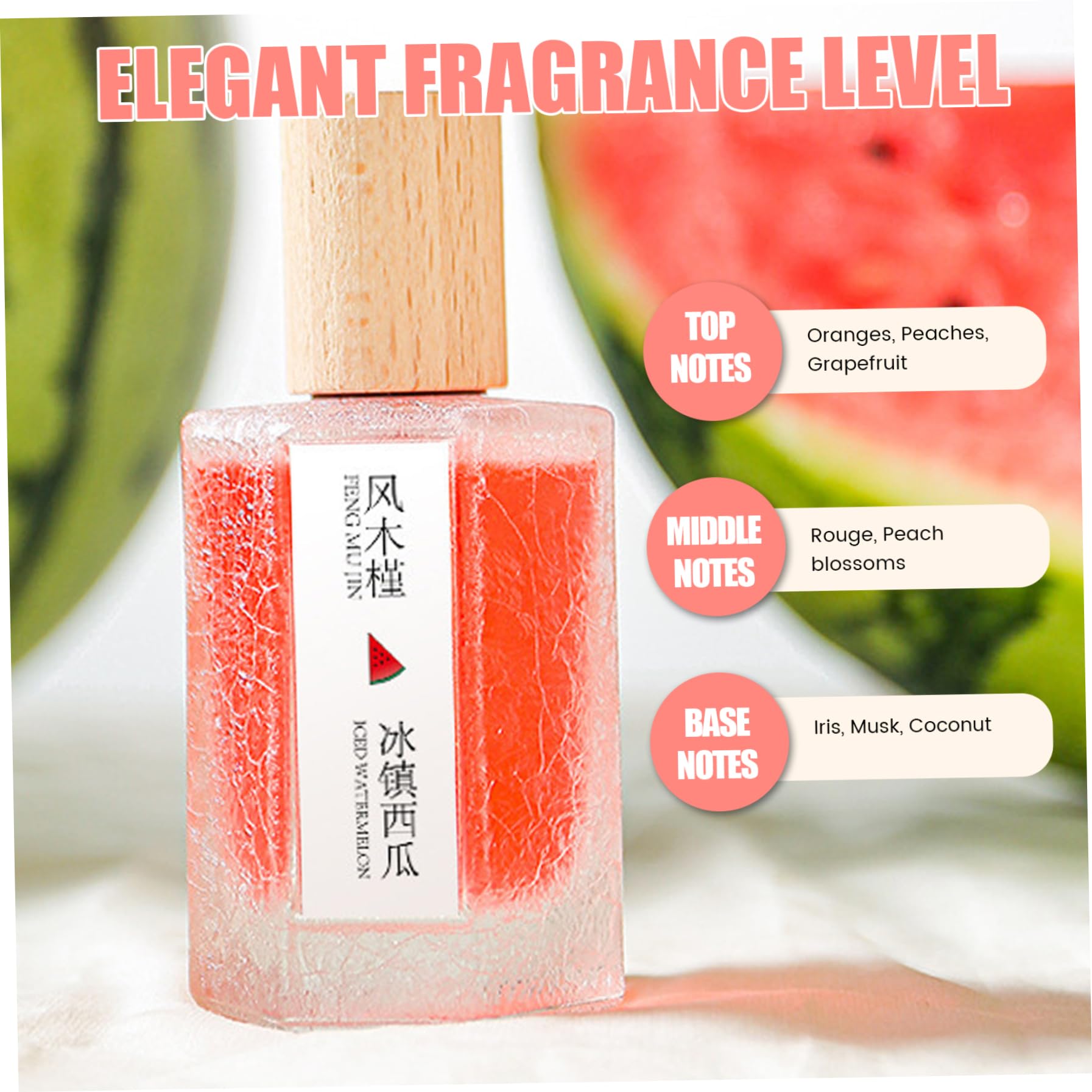 Perfumes para mujeres 50 ml sandía perfume perfume aceite fórmula natural perfumes de fragancia duradera para mujeres