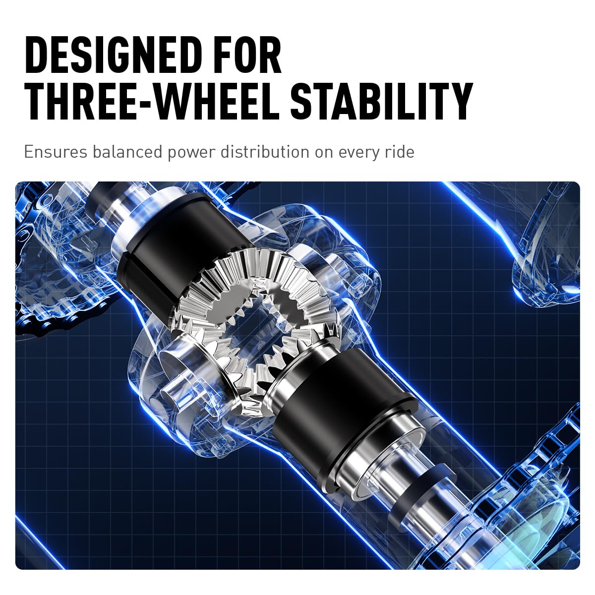 Cysum AG1 Pro Tricycle Électrique pour Adultes, Vélo Électrique Pliable 16'', Batterie 48V 20Ah, 25 km/h, 80 km Autonomie