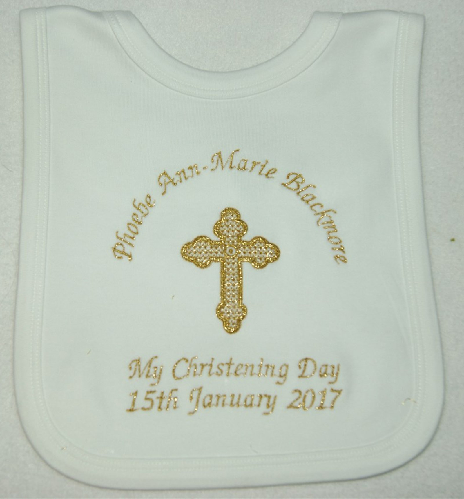Personalised Baby Christening Bib
