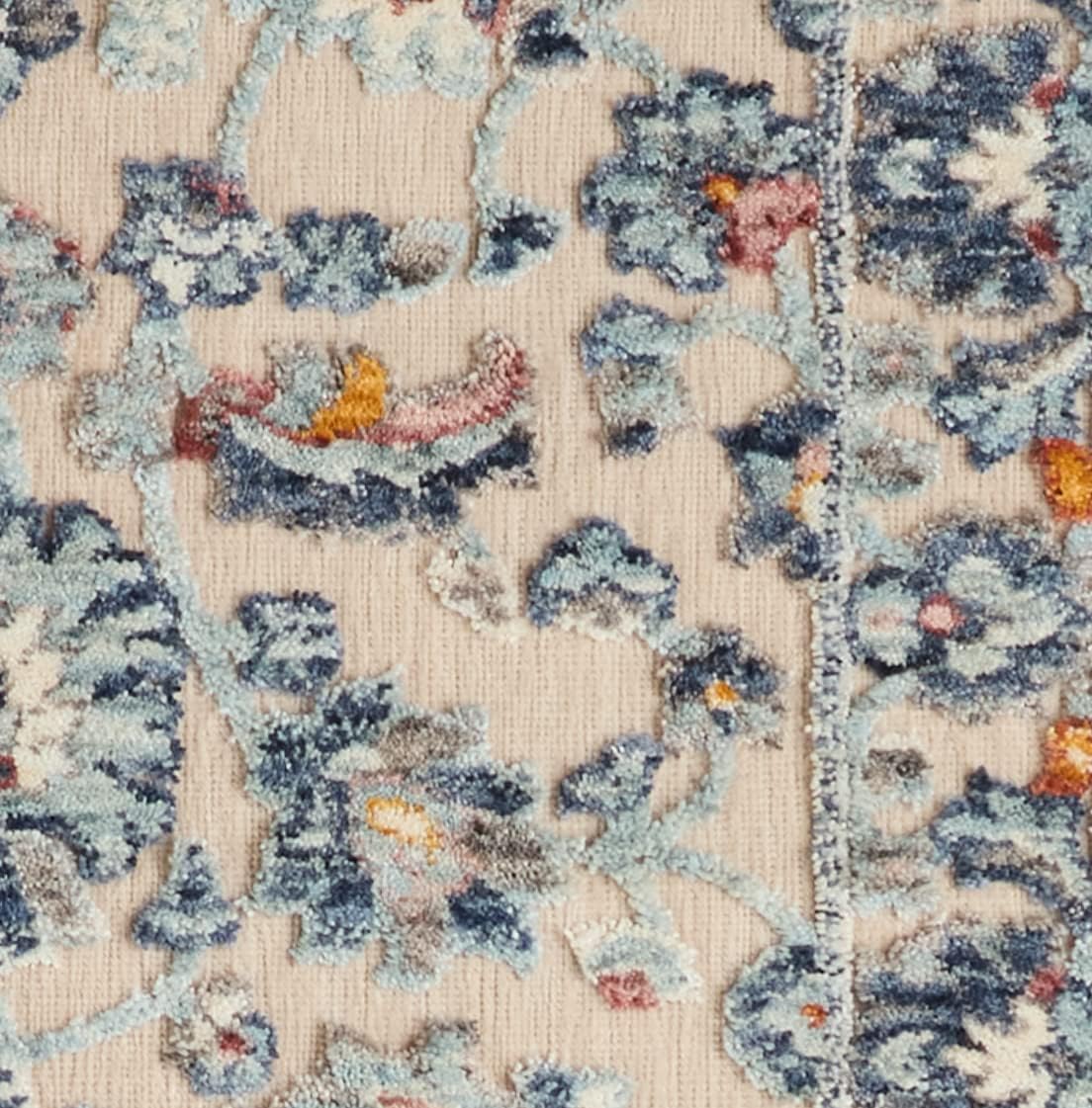 Laura Ashley Turkish Mystic Chenille Accent Rug - Genevive | Modern Home Décor | Measures 26.5"X45" | Blue