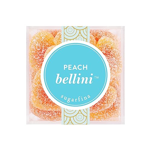 Miniatura 4 de Sugarfina Peach Bellini - Cubo de caramelo pequeño, gomitas, 3.6 onzas, 1 unidad