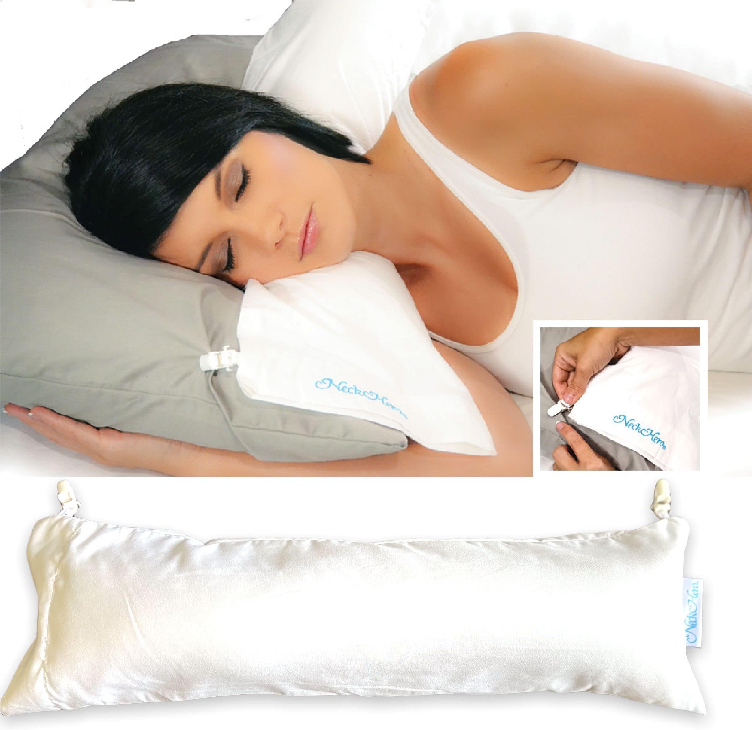 M Neck Support Pillow Neck Roll for Neck Pain - Side, Back & Stomach Sleepers
