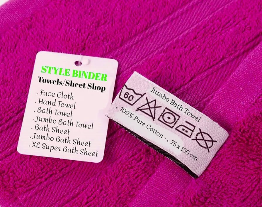 Pack Of 2 Jumbo Bath Towels Sheets 100% Pure Cotton Quick Dry Gym, Spa, Hotel Quality 500-GSM Large Size Bathroom Towels 75 X 150 Cm (Lime Green