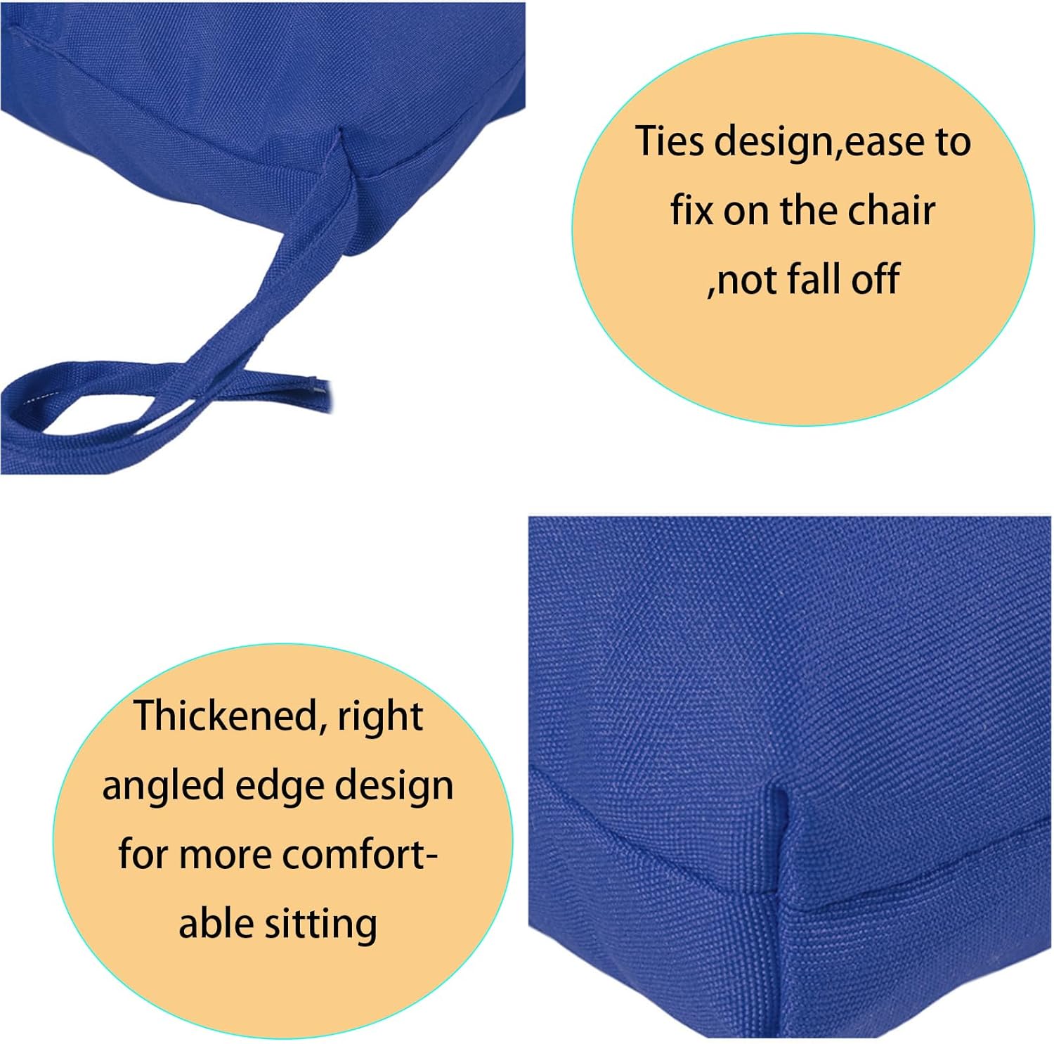 Wicker Chair Cushions for Outdoor Furniture Clearance, Rocking Chair Cushions High Back, Thick Patio Chair Pads for Indoor and Outdoor 41.7"*20.8"*3.9", Hawaii
