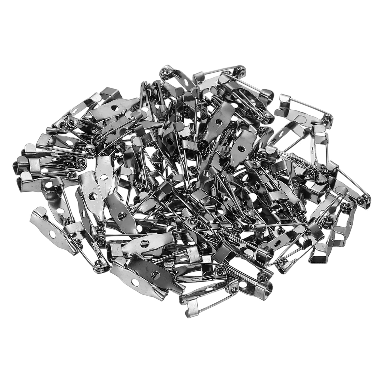 Amazon.co.jp: PATIKIL 100個入り ブローチピン 回転式 ロック 15mm