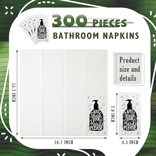 Vista 22 de Yexiya 200 toallas de papel desechables para invitados, toallas de mano desechables para baño, servilletas decorativas de baño para tocador, boda