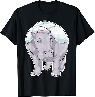 Hippo Bride Veil Wedding T-Shirt