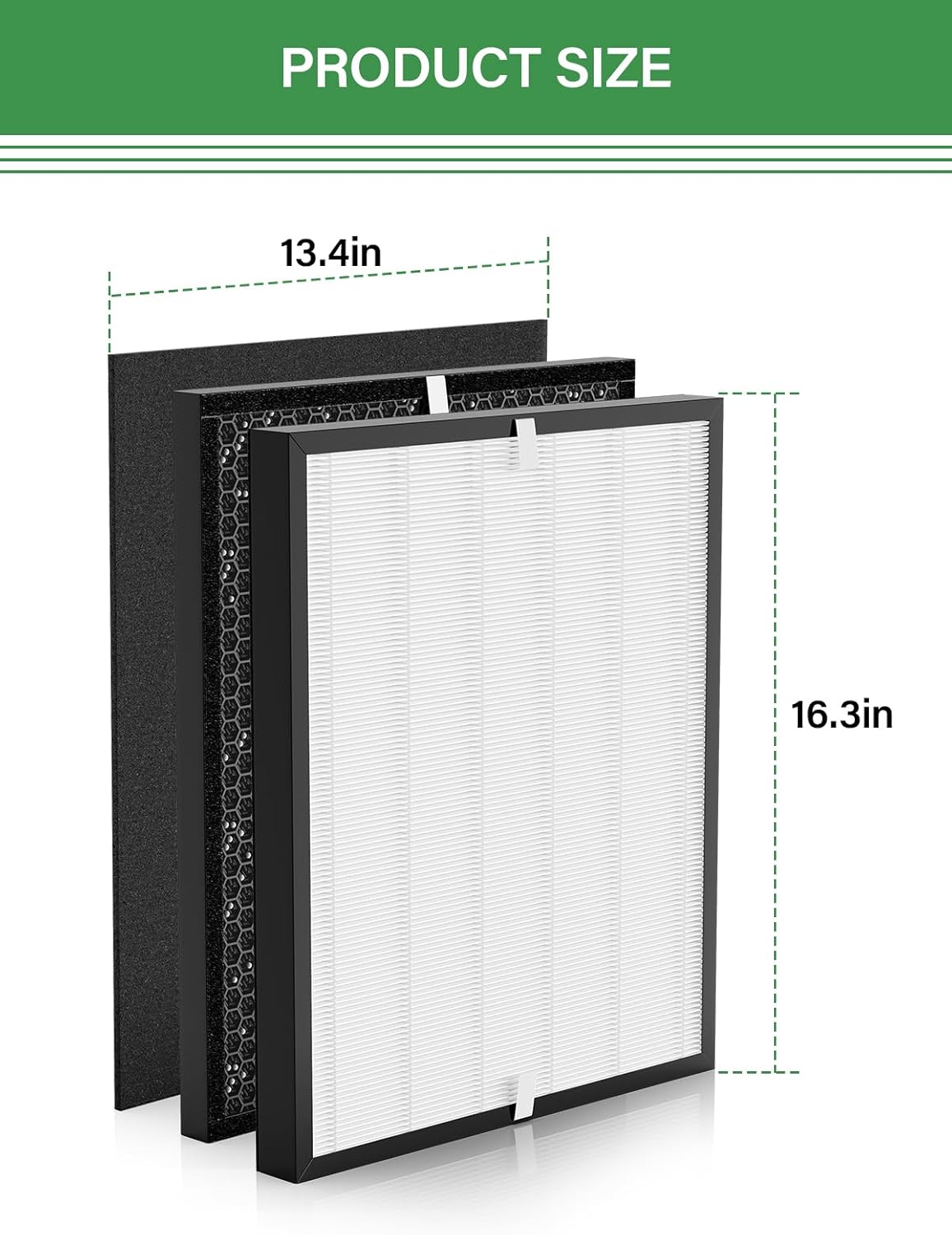 3000 Replacement Filter Compatible with Air Doctor 3000 Air Purifier, Multi-Stage Filtration System with Activated Carbon Filters and Pre-Filters, Value Pack
