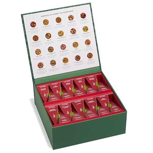 Vista 22 de Tea Forte Tea Chest - Caja con 40 infusores de té en forma de pirámide hechos a mano
