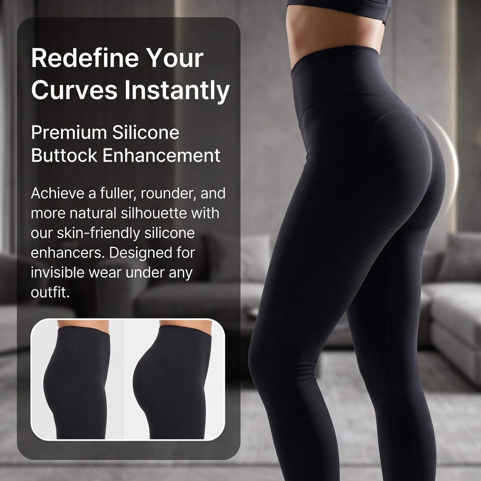 Pantalones realzadores de glúteos de Silicona, Fajas Moldeadoras sin Costuras para Caderas, Ropa Interior Invisible para Levantar los glúteos para travestis