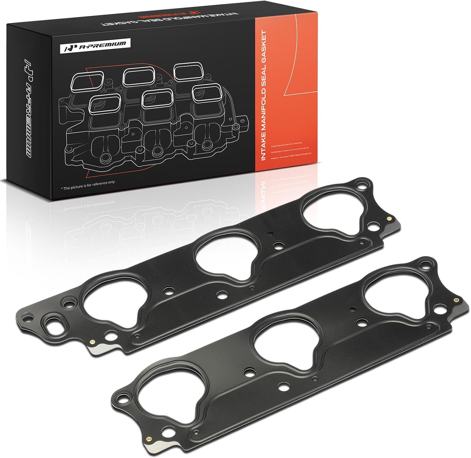 A-Premium Lower Engine Intake Manifold Gasket Set Compatible with Honda Pilot 2003-2004, Odyssey 2002-2004 & Acura MDX 2001-2002, TL 2000-2003, CL 2001-2003