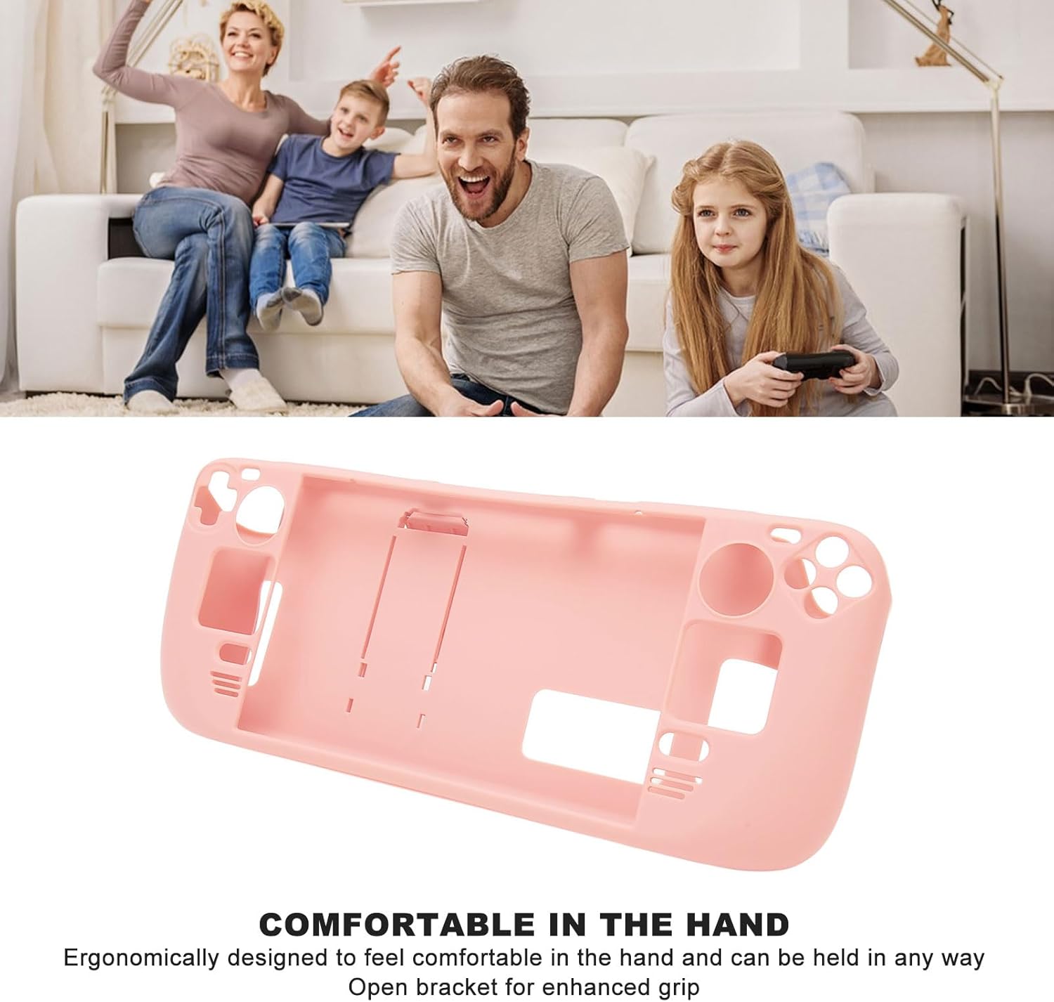 Greensen Kickstand Case Protective Cover for Steam Deck PC Stand Ergonomic Design Shockproof Case Fits Official Carrying Case