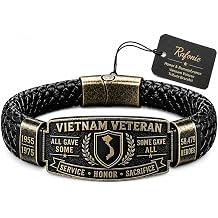Vietnam Veteran Honor Bracelet Military memorial tribute bracelet gifts for men Hand-Woven Wristband