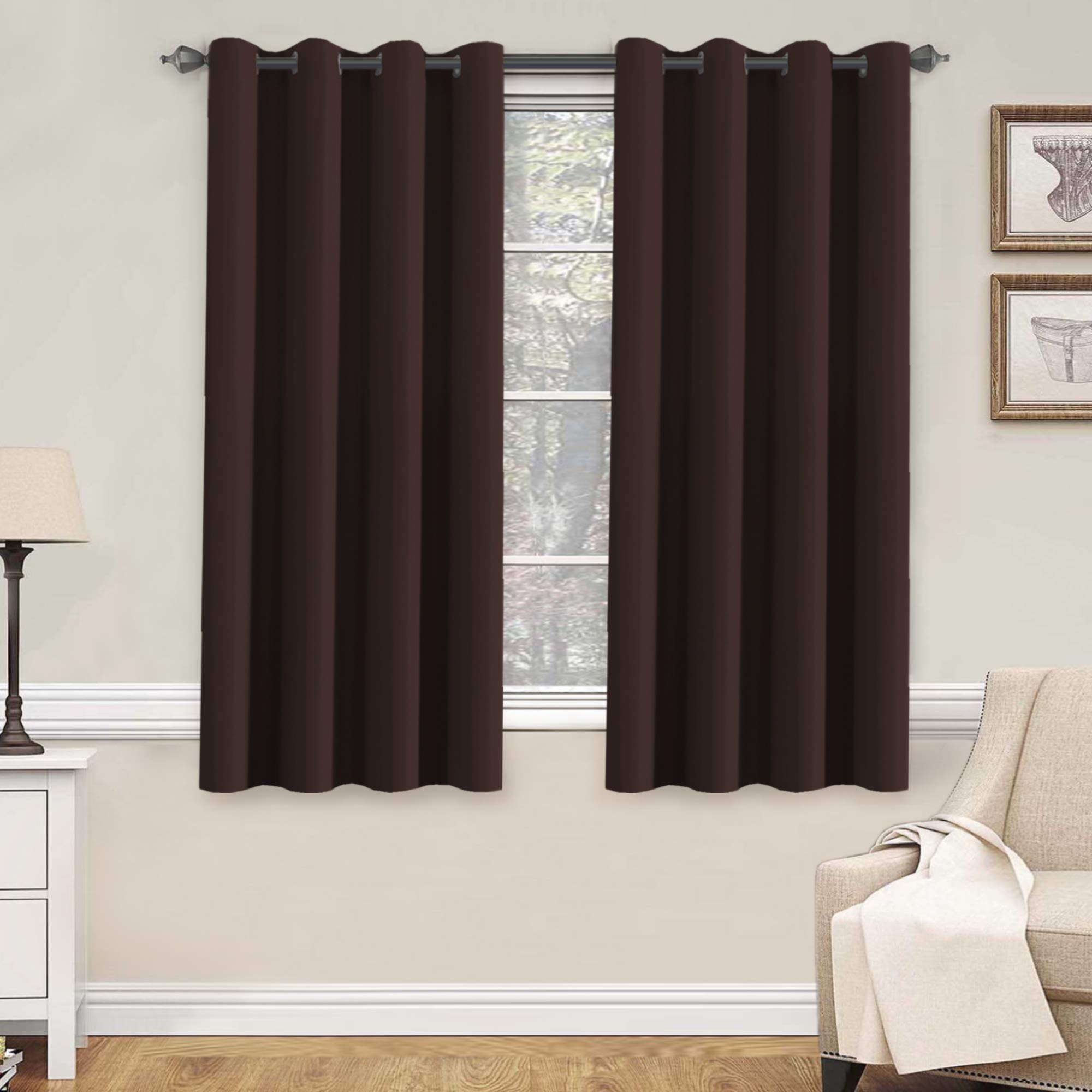 Dark Brown Bedroom Curtains Curtains & Drapes
