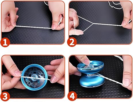 Professional 100% Polyester Yo-Yo Strings - 40-Pack (Green, White, Yellow, Orange) - Yoyo String Ideal for Responsive & Non-Responsive Yo-Yos (Multi Colors)