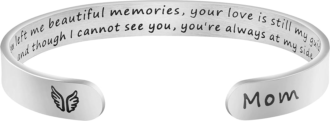 Memorial Gifts for Loss of Mom Dad In Memory of Jewelry Sympathy Bracelet